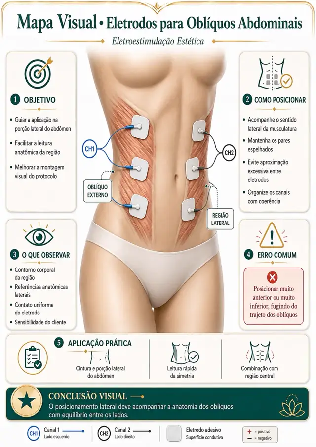 Eletrodos para Oblíquos Abdominais